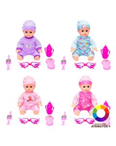 Muñeco plástico con accesorios