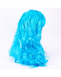Peluca artificial larga 60-65cm celeste