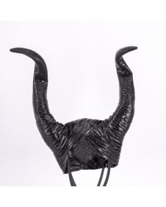 Sombrero maléfica con relieve 43cm negro
