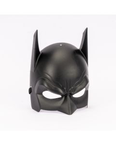 Máscara plástica lisa Batman 23cm negro
