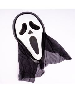 Máscara plástica scream con malla 31cm
