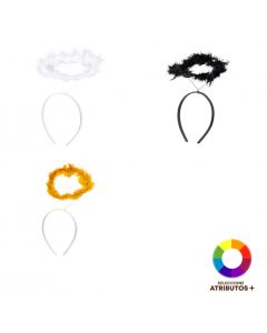 Diadema con aureola afelpada