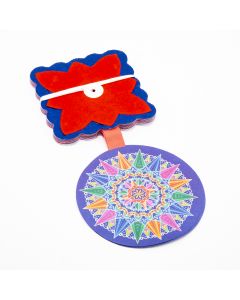 Guirnalda mes patrio rueda carreta 3m azul