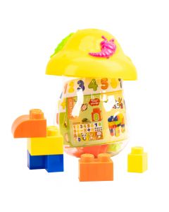Hongo con bloque armable y stickers 22pzas +3a