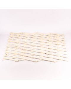 Malla madera para jardín 75cm blanco