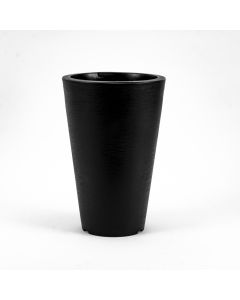 Maceta plástica lisa 33.5x22cm negro