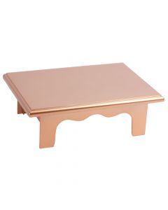 Base plástica lisa para pastel oro rosa
