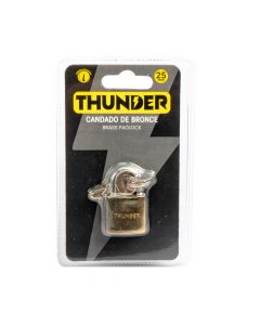 Candado metálico cilindro bronce 3 llaves 25mm