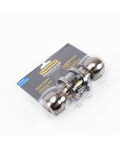 Cerradura metálica pomo para entrada bronce antiguo