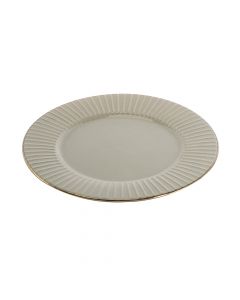 Plato porcelana plano liso 10pulg 