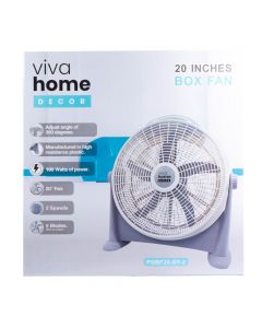 Ventilador plastico con base 74x20mm 40w 110v 20pulg surtido