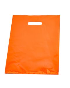 Bolsa plástica lisa 25x35cm 12und rojo
