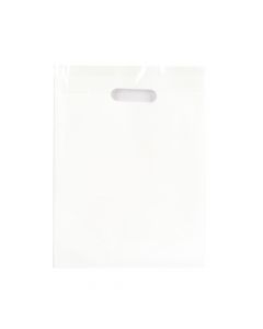Bolsa plastica lisa 25x35cm 12und blanco