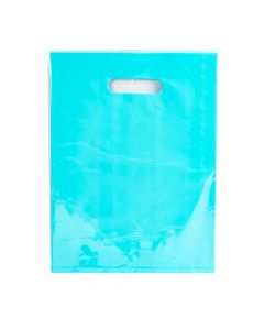 Bolsa plastica lisa 25x35cm menta