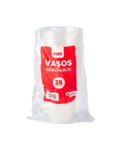 Vaso plástico #16 16oz 473ml 25und transparente