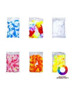 Collar plástico flores LED