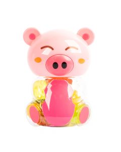 Alcancía con gelatina figura mini cerdito 10und 15g rosado