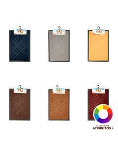 Alfombra hule afelpada rombos