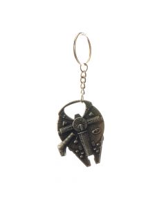 Llavero metálico diseño navideño con destapador botella plateado