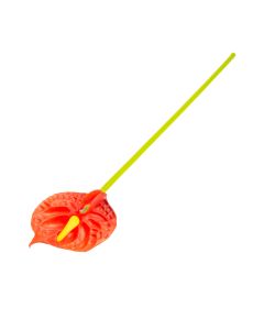 Flor artificial palma roja 8.5x7x58cm