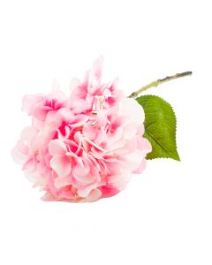 Flor artificial hortensia 27x25x53cm rosado