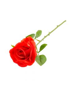 Flor artificial rosa 10x10x35cm roja