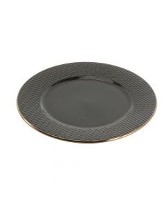 Plato porcelana plano liso 10.5pulg 