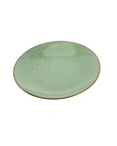 Plato porcelana plano liso 7.75pulg