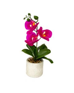 Planta artificial maceta con piedras surtido