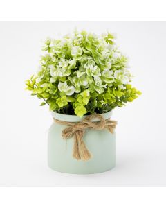 Planta artificial con maceta