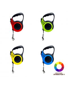 Correa retráctil bicolor 5m