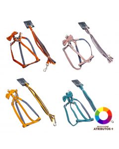 Pechera y correa bicolor