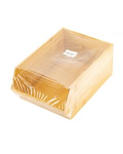 Organizador bamboo liso 30.5x20.3x12.7cm marrón