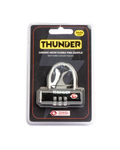 Candado con combinación ancho flexible 54x54mm 