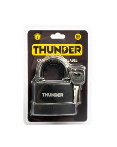 Candado waterproof 3 llaves 80mm negro