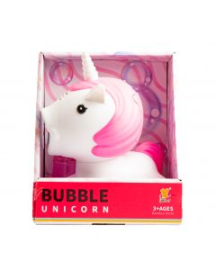 Burbujero plástico figura unicornio automático 19x14x10cm +3a