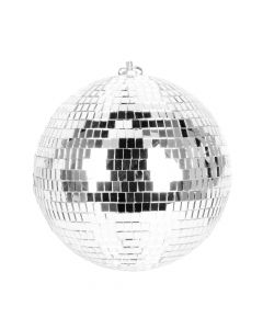 Bola disco con relieve 20cm plateado