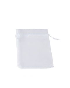 Bolsa organza 10x14cm 5und blanco