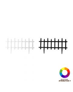 Cerca plástica resistente y ligera