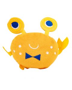 Peluche cangrejo para mascota naranja