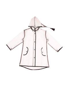Capa impermeable infantil con capucha pom pom 