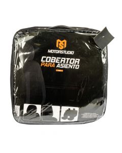 Cobertor asiento para auto liso 8pzas negro