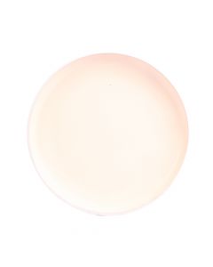 Plato porcelana plano 7.5pulg beige y blanco