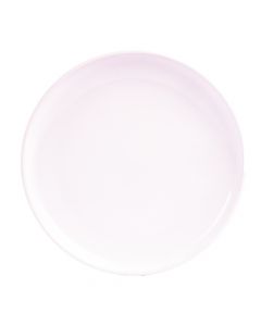 Plato porcelana plano liso 8pulg blanco