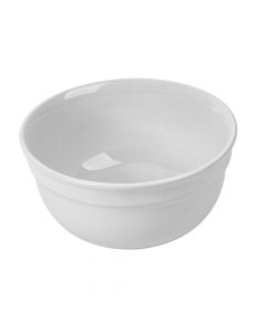 Bowl porcelana liso y relieve raya 6pulg blanco