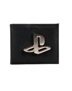 Billetera relieve Play Station 11x9cm negro
