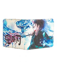 Billetera estampado Tanjiro kamado demons slayer 11x9cm multicolor