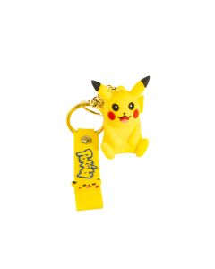 Llavero plástico figura pikachu estampado Pokémon amarillo