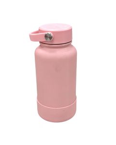 Envase aluminio liso con asa 650ml rosado