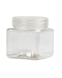 Frasco liso con tapa 5x5cm transparente